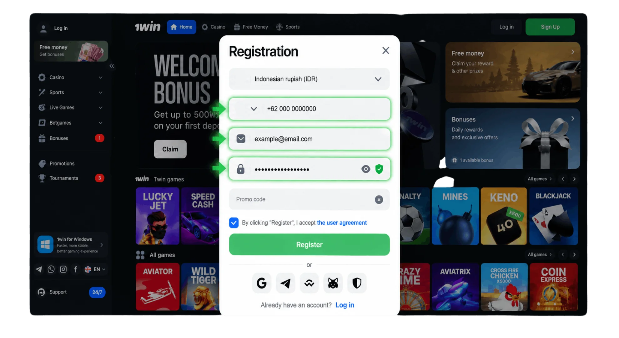 Enter your details