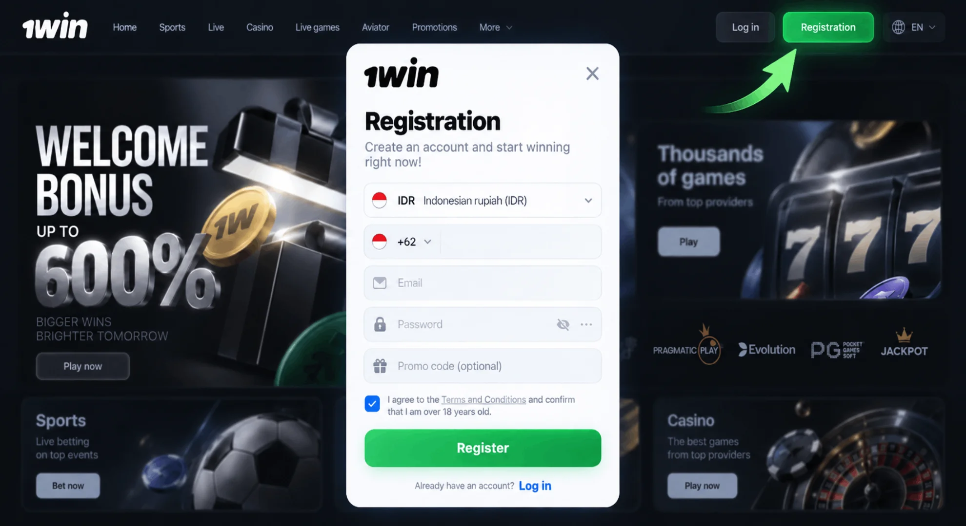 Create an account